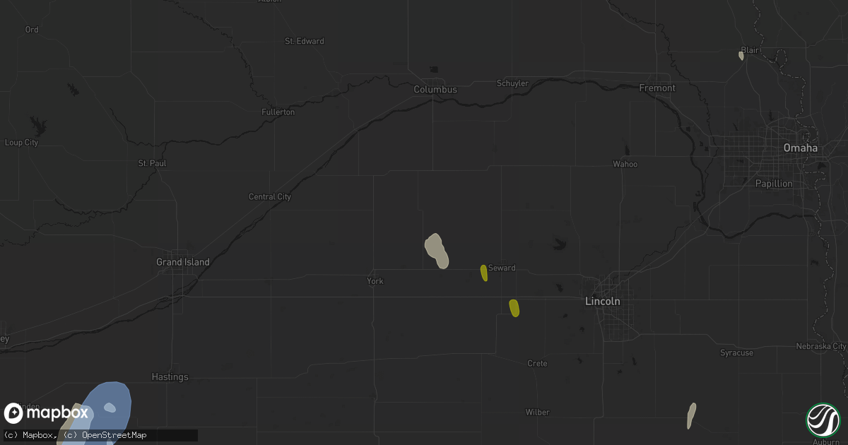 Hail map in Gresham, NE on May 30, 2026