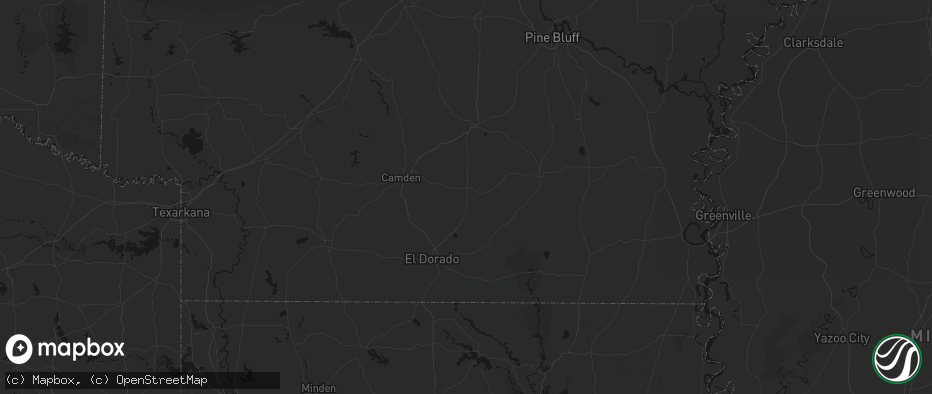 Hail map in Hampton, AR on May 30, 2026