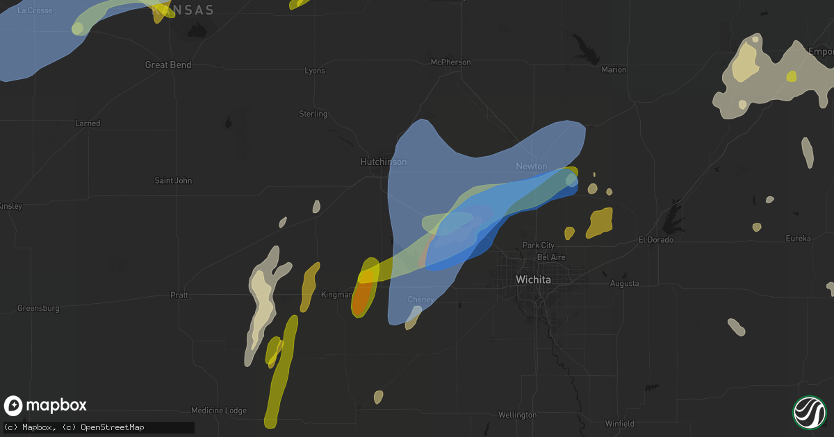 Hail map in Haven, KS on May 30, 2026
