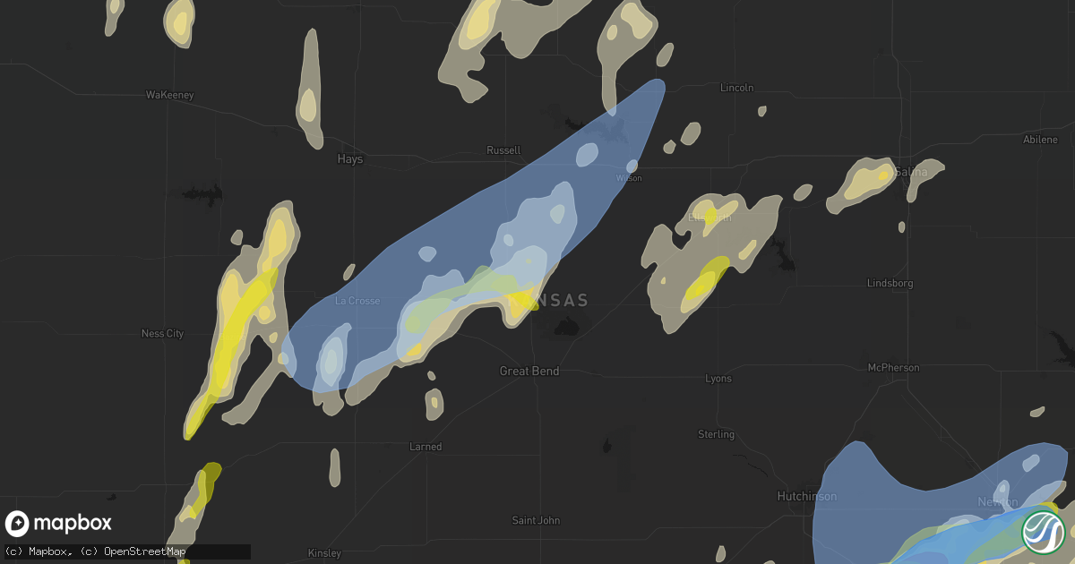 Hail map in Hoisington, KS on May 30, 2026