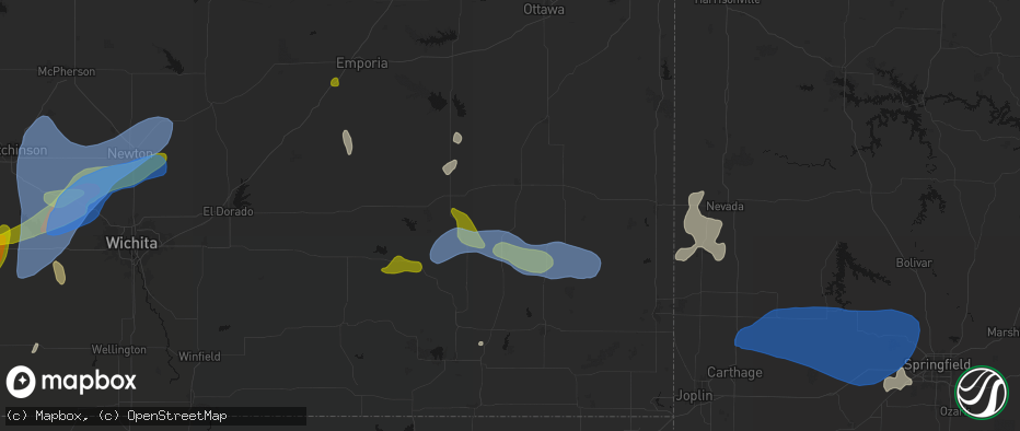 Hail map in Humboldt, KS on May 30, 2026