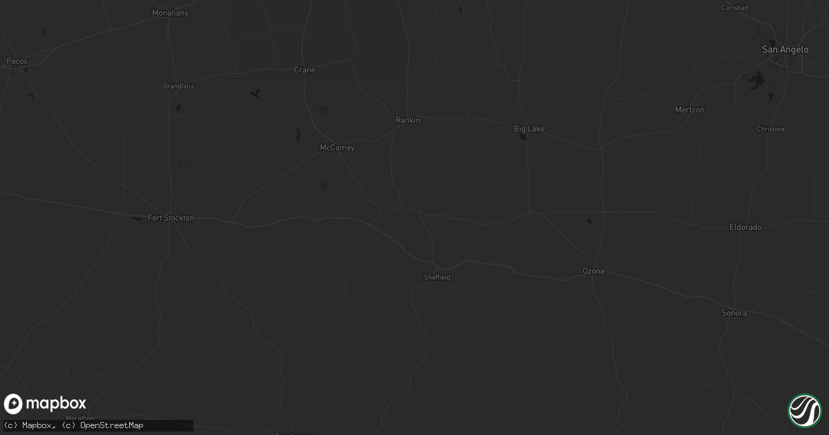 Hail map in Iraan, TX on May 30, 2026