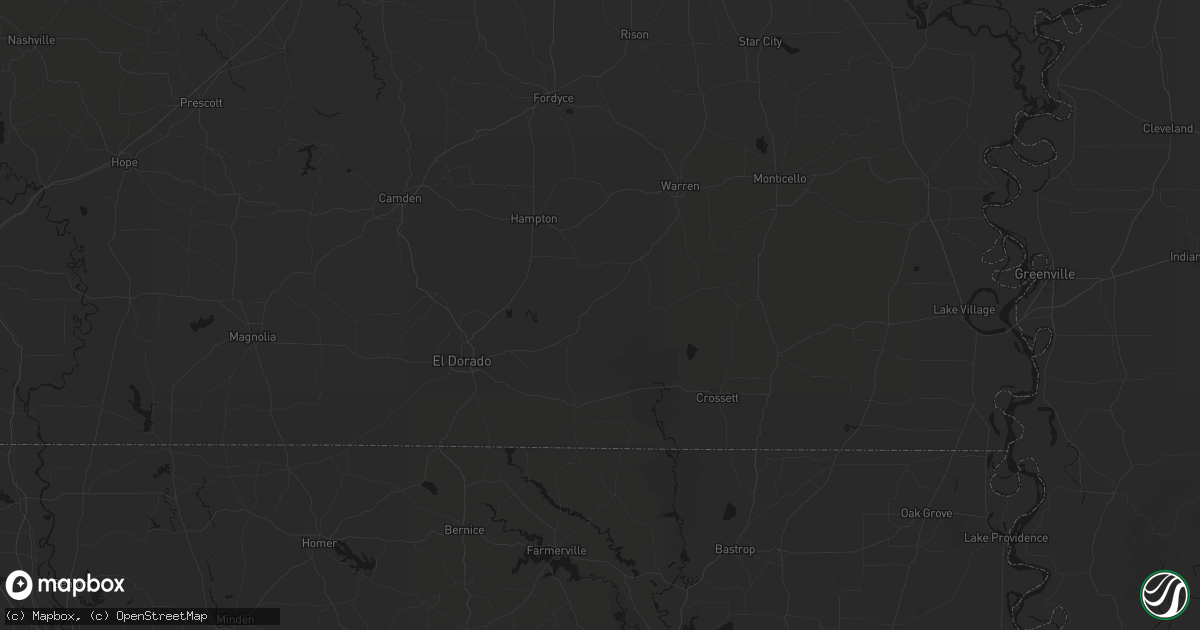 Hail map in Jersey, AR on May 30, 2026