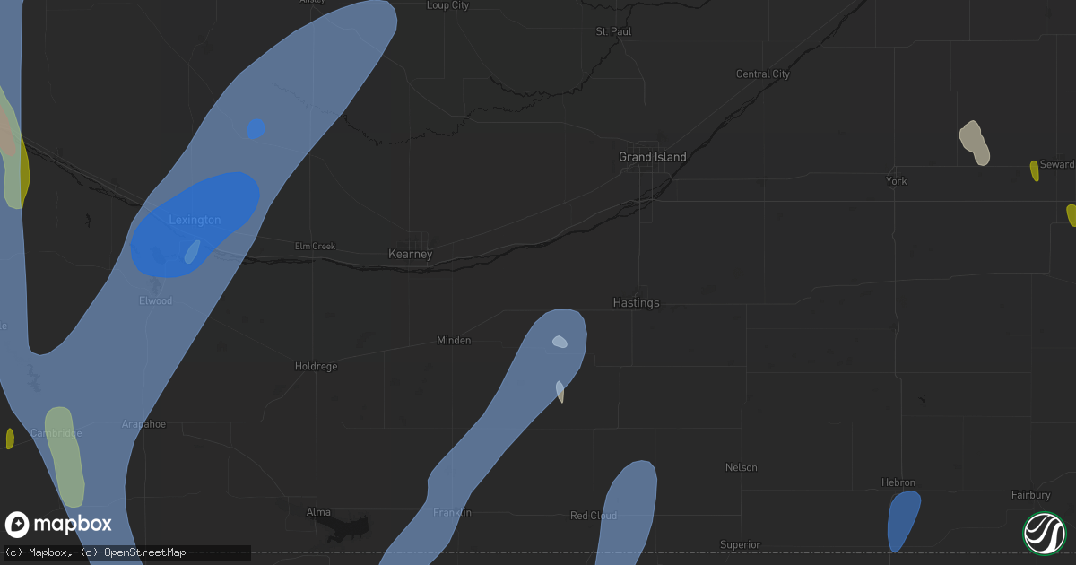 Hail map in Kenesaw, NE on May 30, 2026