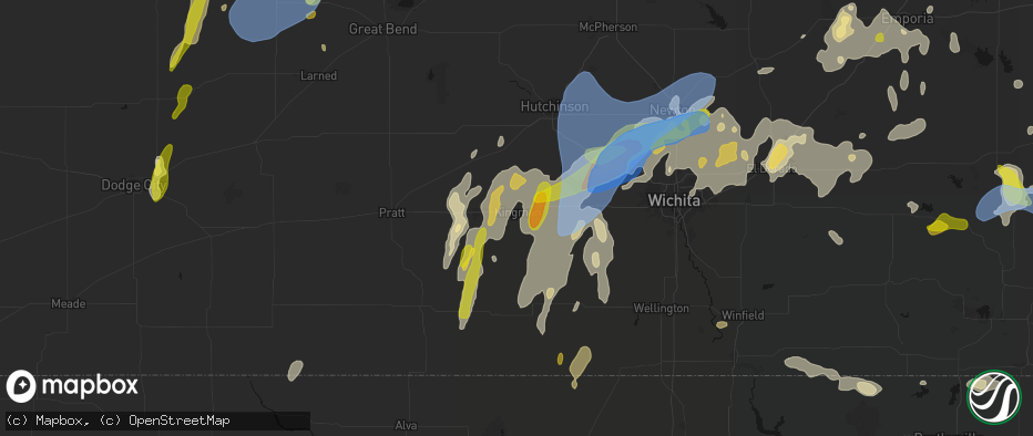 Hail map in Kingman, KS on May 30, 2026