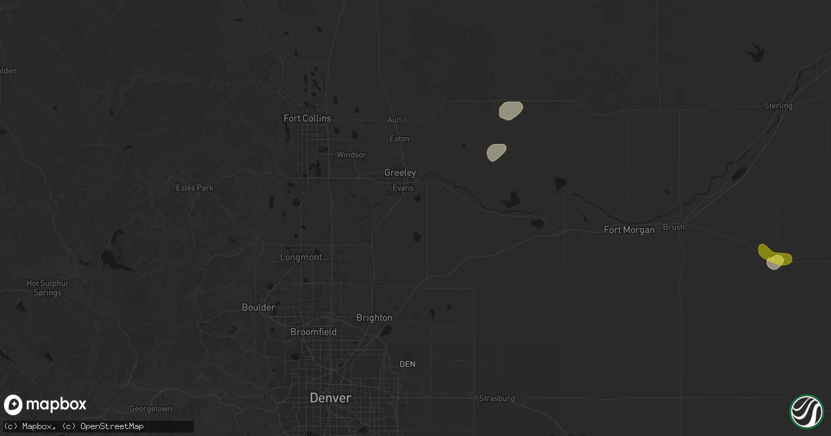 Hail map in La Salle, CO on May 30, 2026