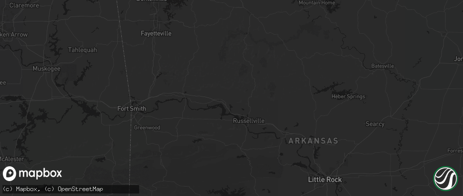 Hail map in Lamar, AR on May 30, 2026
