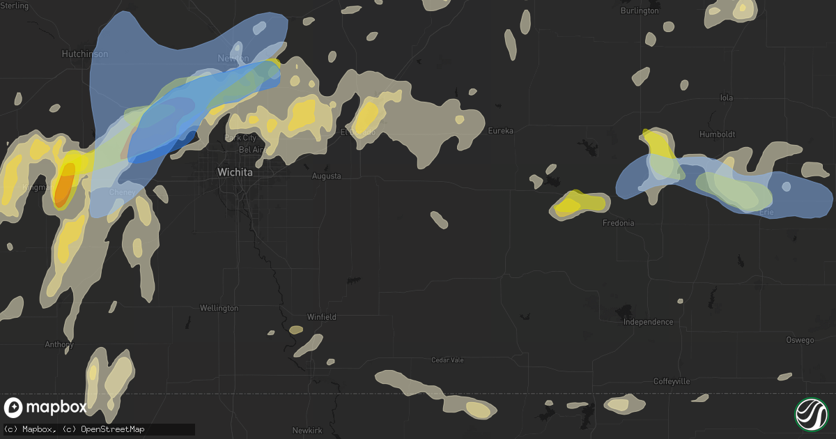 Hail map in Latham, KS on May 30, 2026