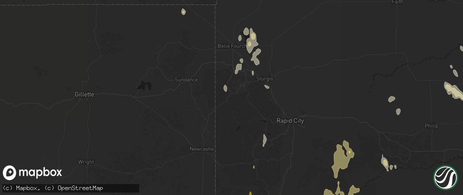 Hail map in Lead, SD on May 30, 2026