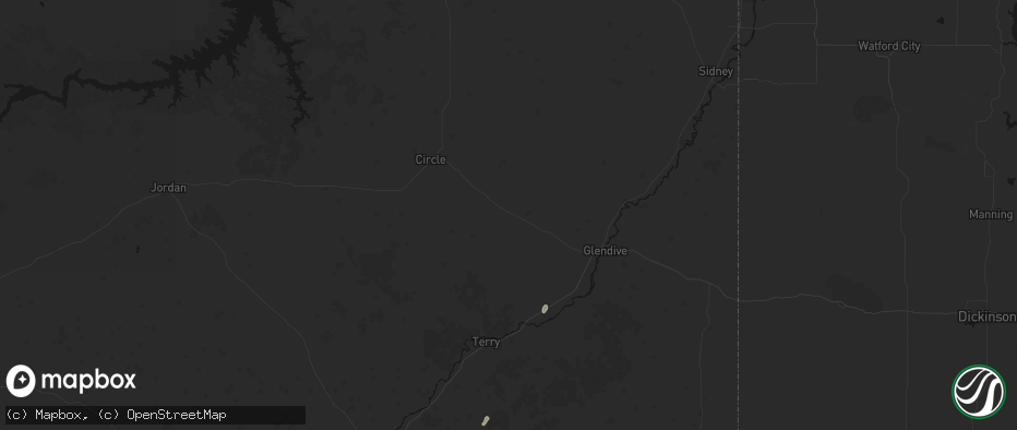 Hail map in Lindsay, MT on May 30, 2026