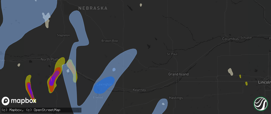 Hail map in Litchfield, NE on May 30, 2026