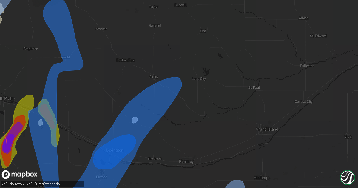 Hail map in Litchfield, NE on May 30, 2026