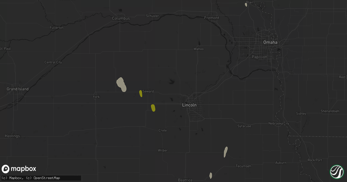 Hail map in Malcolm, NE on May 30, 2026