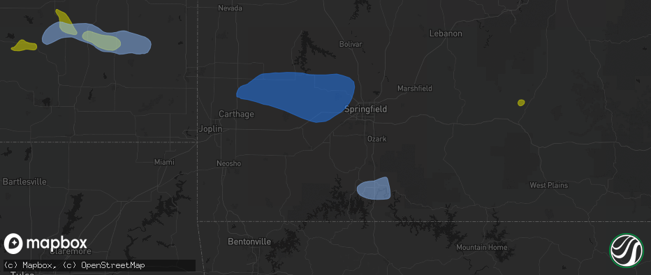 Hail map in Marionville, MO on May 30, 2026