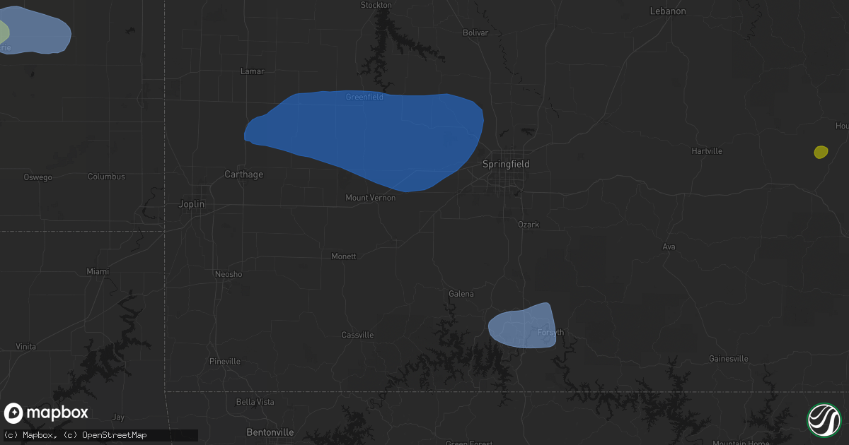Hail map in Marionville, MO on May 30, 2026
