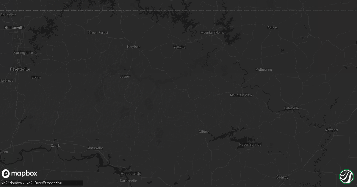Hail map in Marshall, AR on May 30, 2026