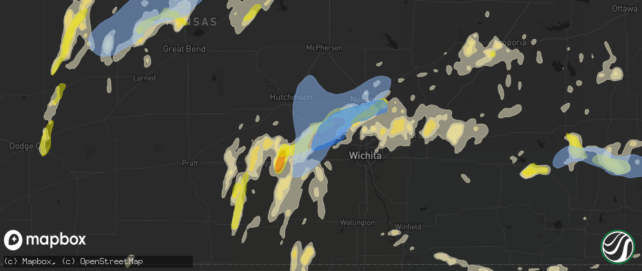 Hail map in Mount Hope, KS on May 30, 2026
