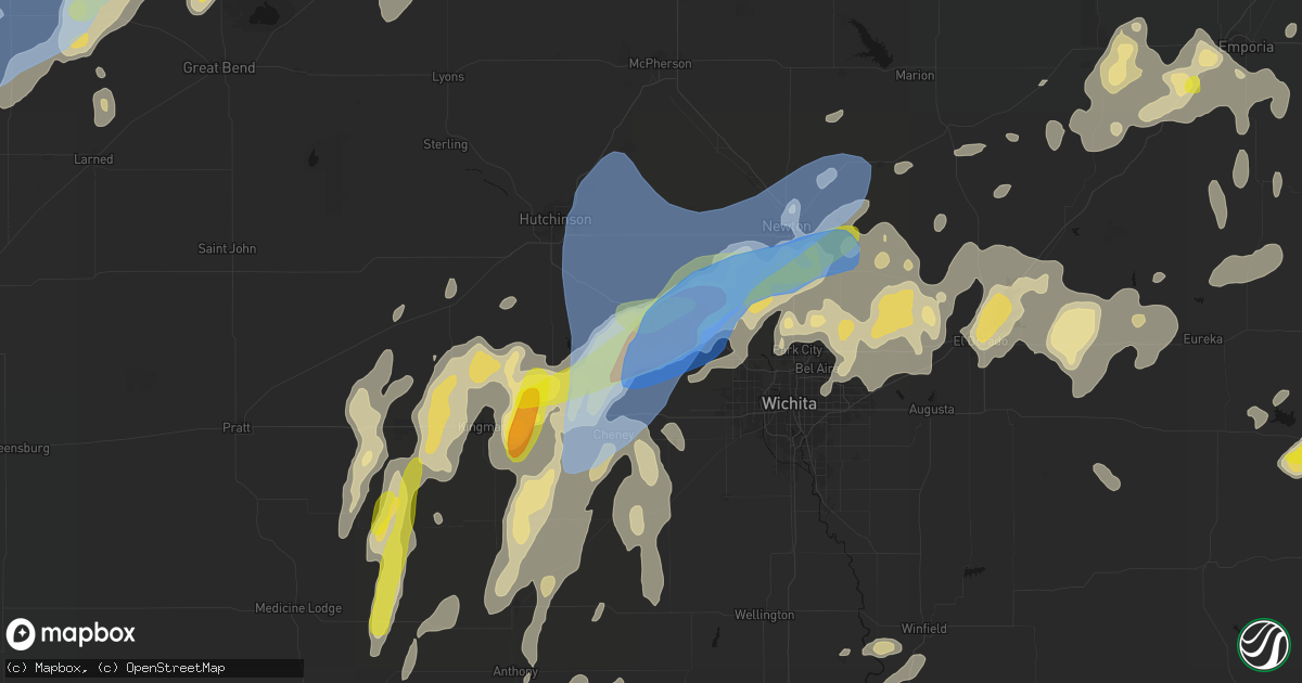 Hail map in Mount Hope, KS on May 30, 2026