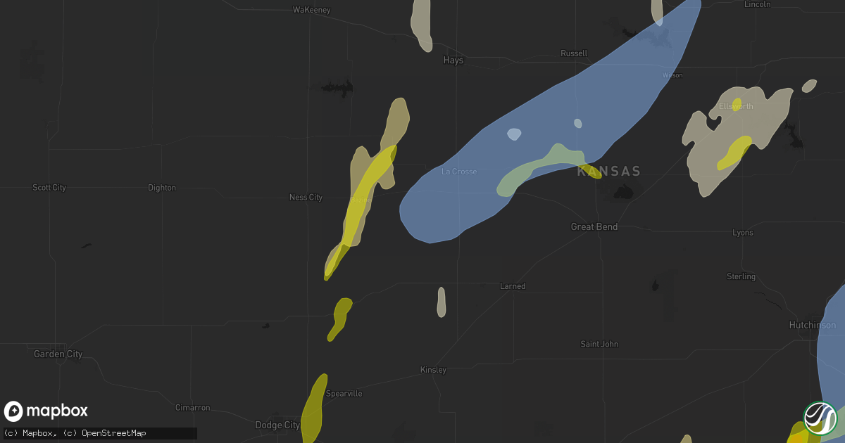 Hail map in Nekoma, KS on May 30, 2026
