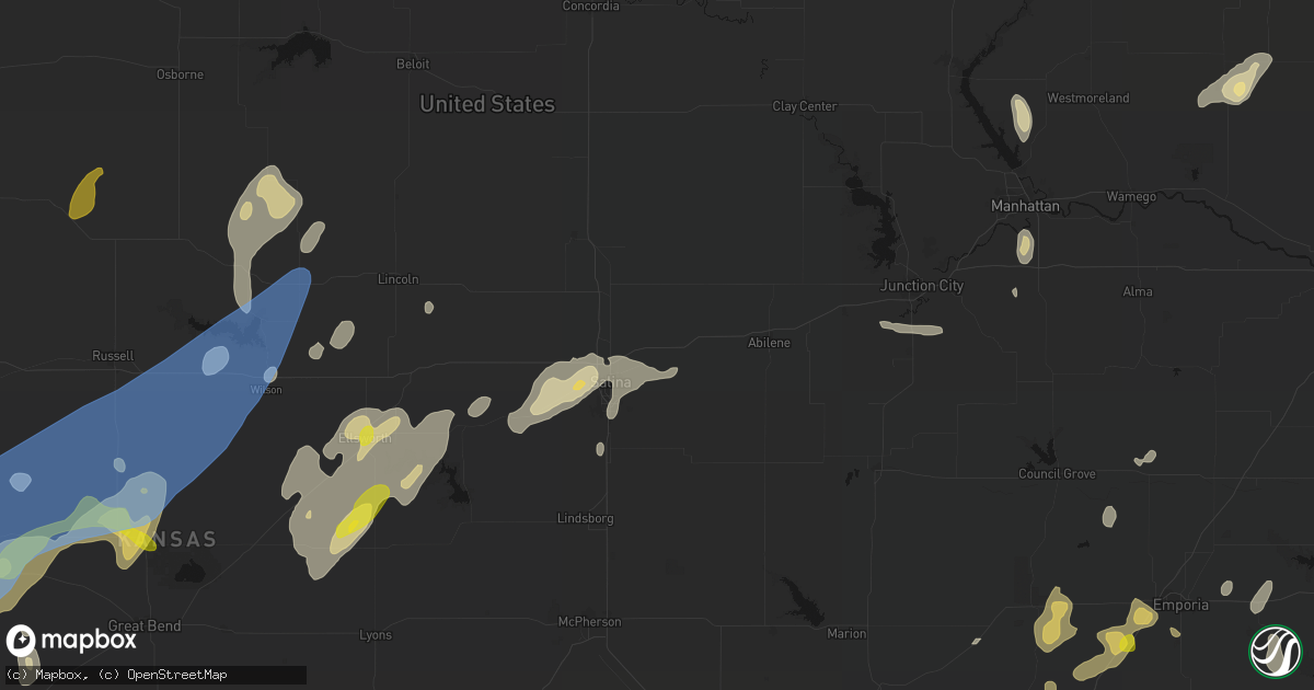 Hail map in New Cambria, KS on May 30, 2026