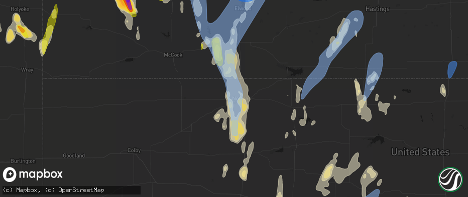 Hail map in Norton, KS on May 30, 2026