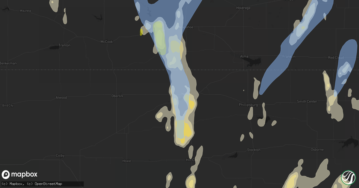 Hail map in Norton, KS on May 30, 2026