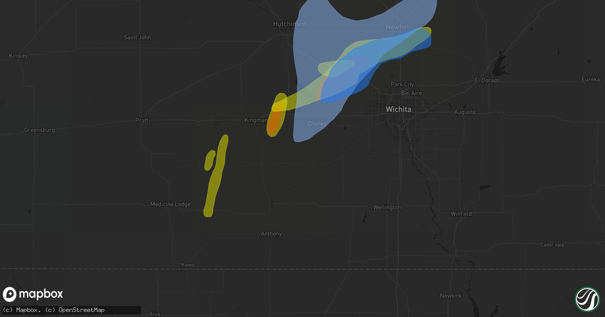 Hail map in Norwich, KS on May 30, 2026