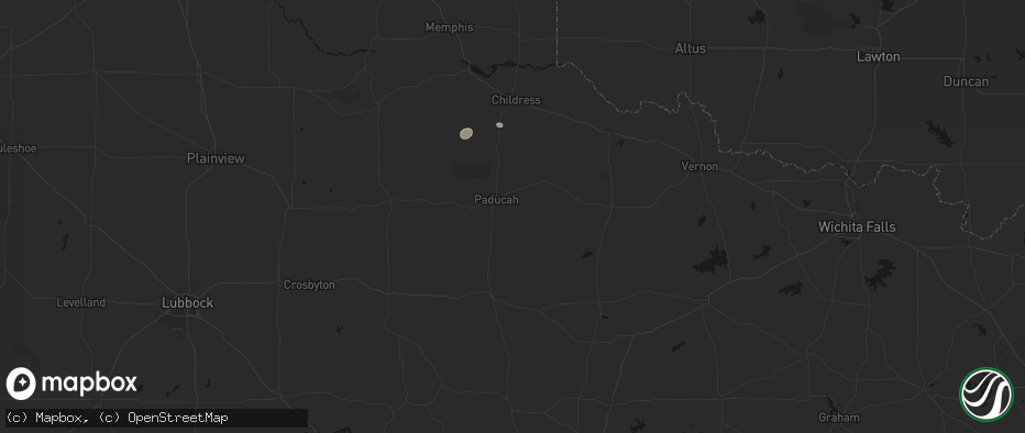 Hail map in Paducah, TX on May 30, 2026