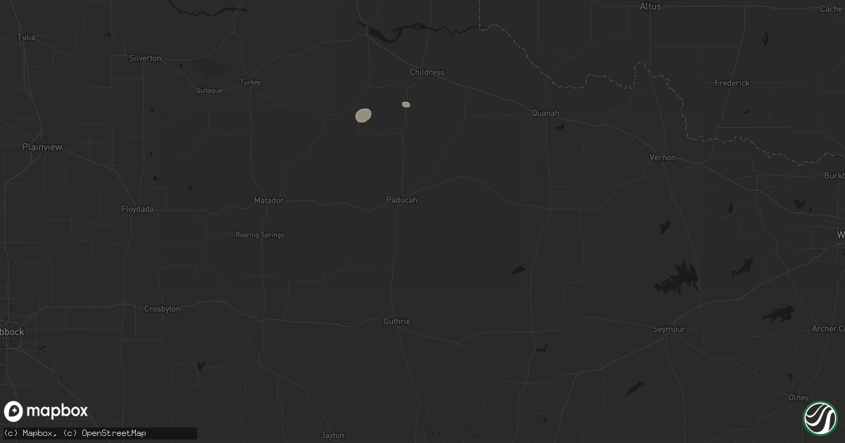 Hail map in Paducah, TX on May 30, 2026