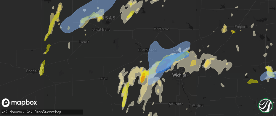 Hail map in Partridge, KS on May 30, 2026