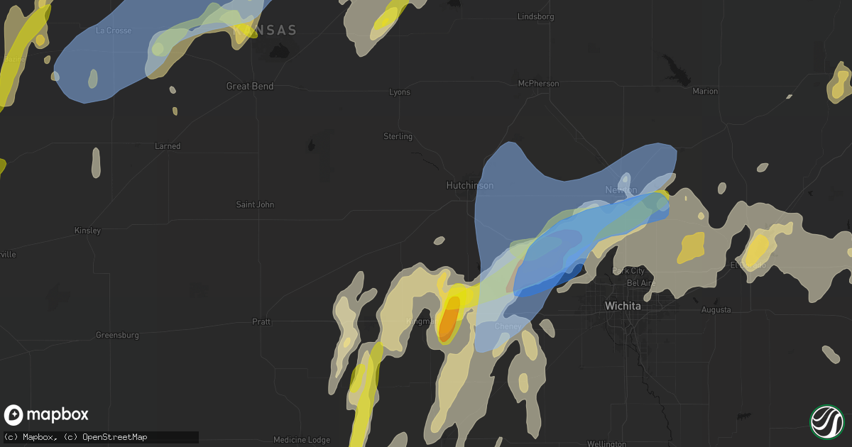 Hail map in Partridge, KS on May 30, 2026