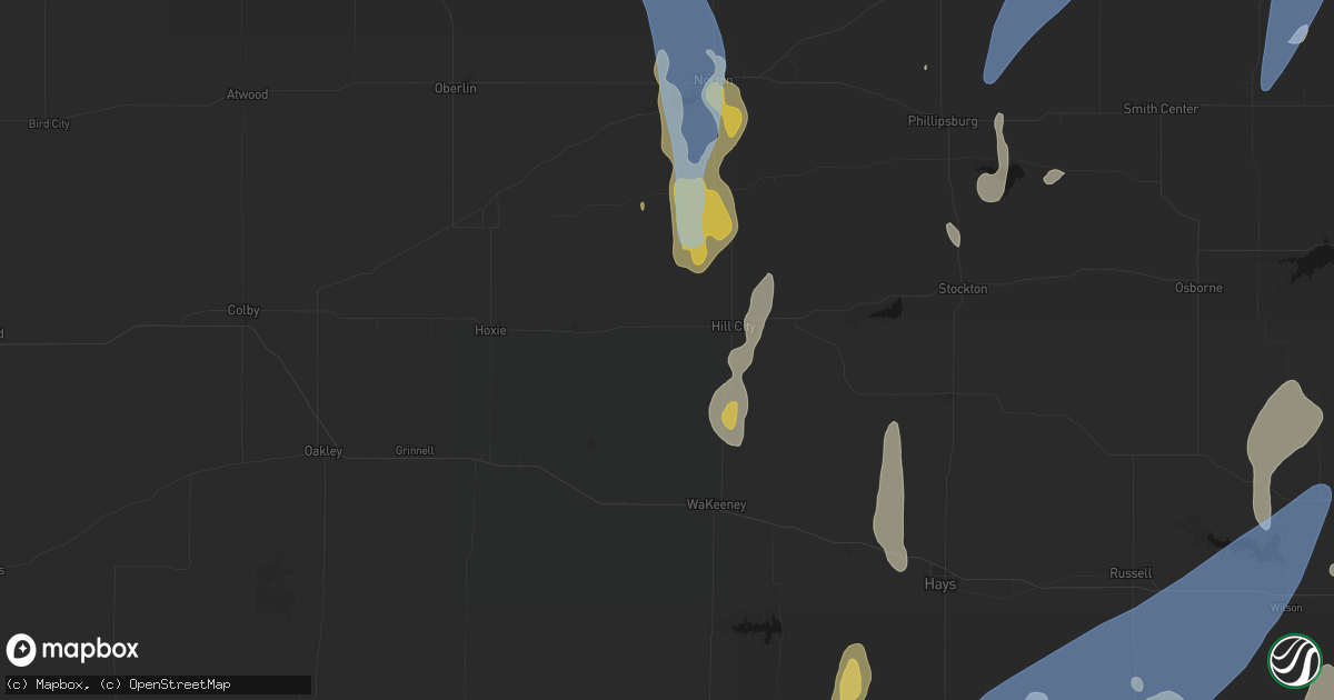 Hail map in Penokee, KS on May 30, 2026