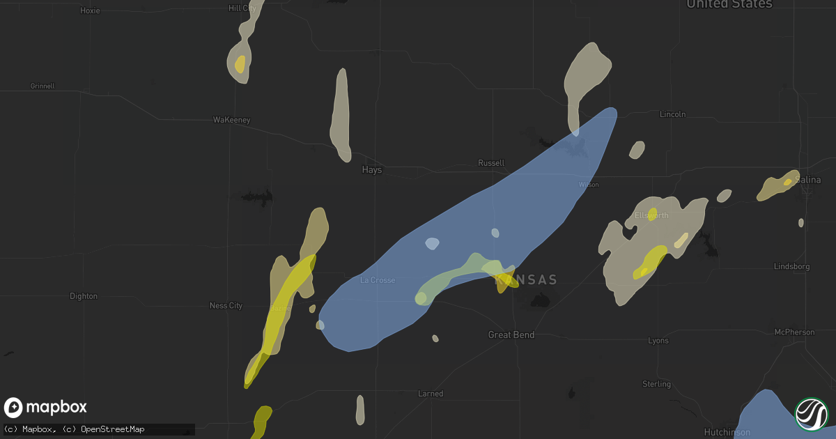 Hail map in Pfeifer, KS on May 30, 2026