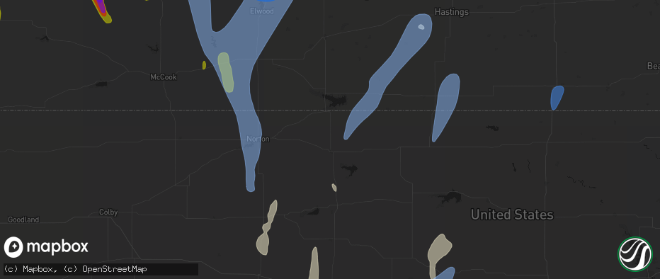 Hail map in Phillipsburg, KS on May 30, 2026
