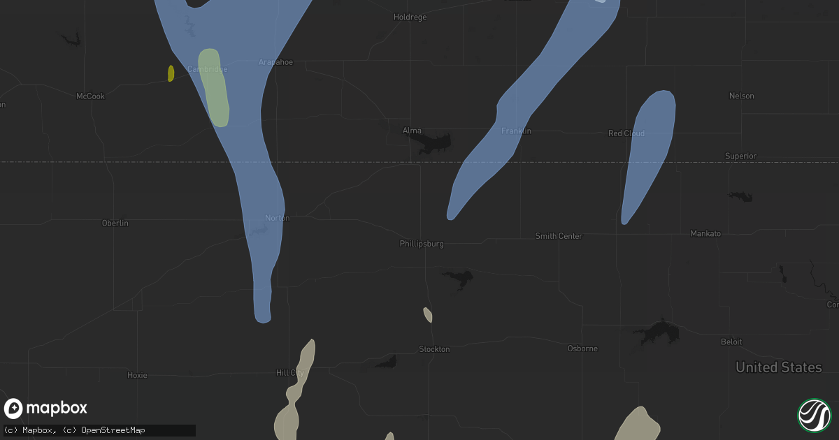 Hail map in Phillipsburg, KS on May 30, 2026