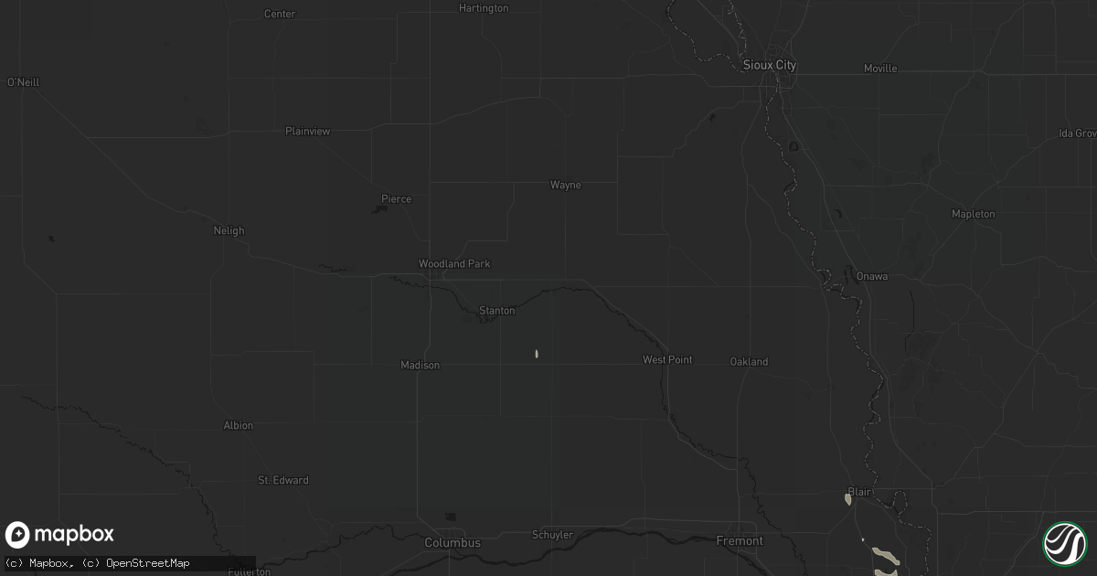 Hail map in Pilger, NE on May 30, 2026