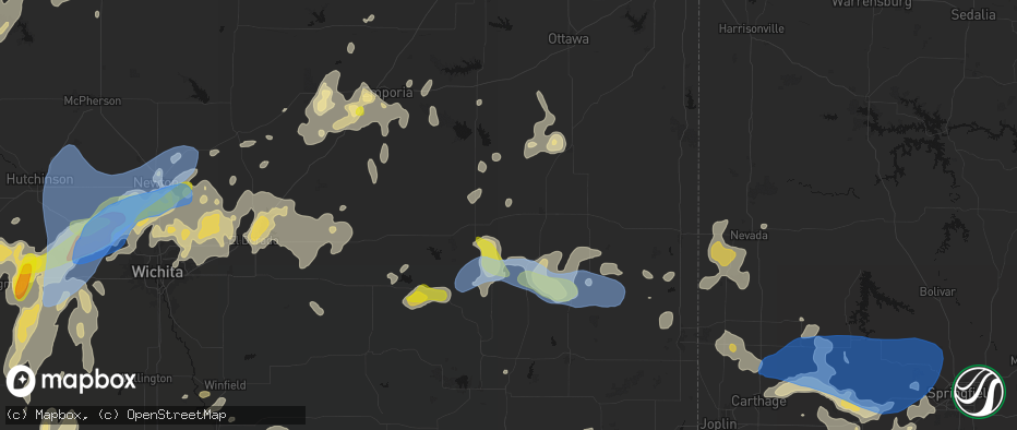 Hail map in Piqua, KS on May 30, 2026