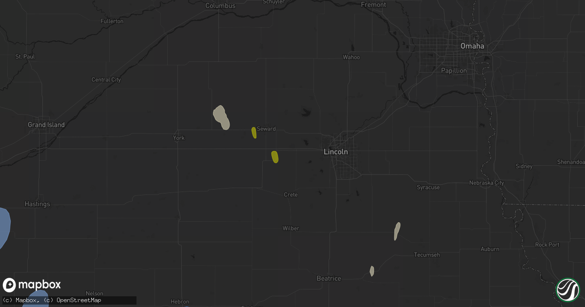 Hail map in Pleasant Dale, NE on May 30, 2026