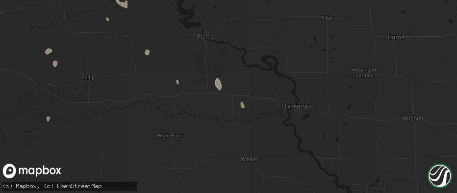 Hail map in Presho, SD on May 30, 2026