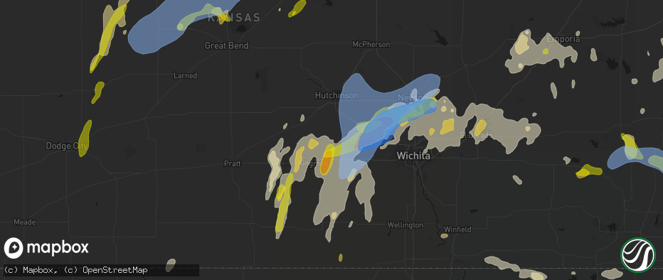 Hail map in Pretty Prairie, KS on May 30, 2026