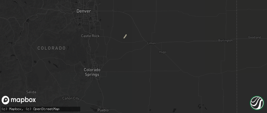 Hail map in Ramah, CO on May 30, 2026