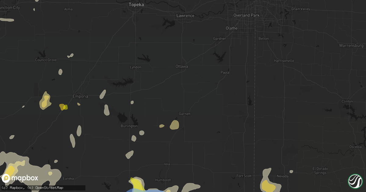 Hail map in Richmond, KS on May 30, 2026
