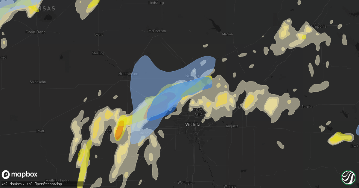 Hail map in Sedgwick, KS on May 30, 2026