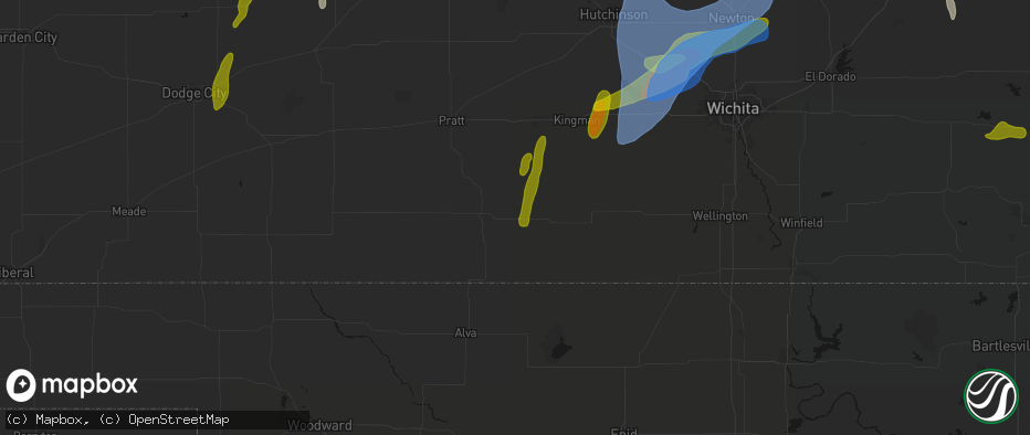 Hail map in Sharon, KS on May 30, 2026
