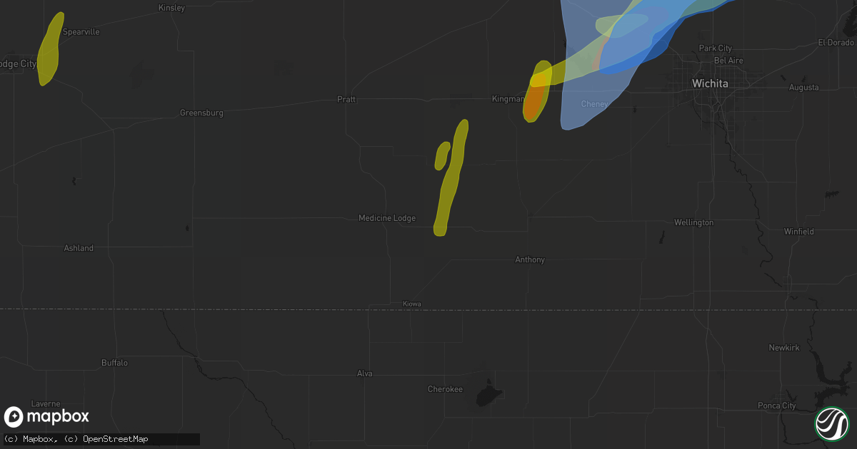 Hail map in Sharon, KS on May 30, 2026