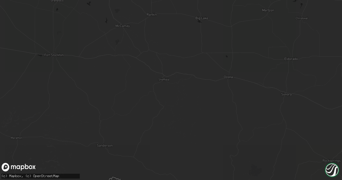 Hail map in Sheffield, TX on May 30, 2026
