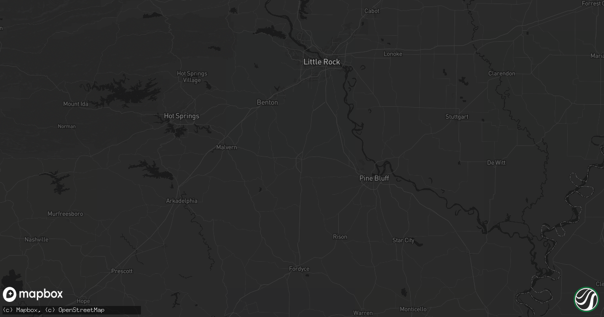 Hail map in Sheridan, AR on May 30, 2026