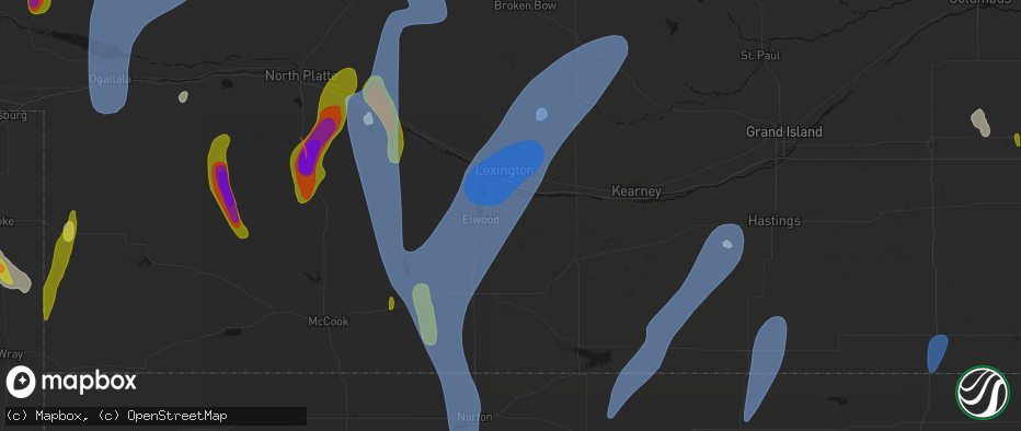 Hail map in Smithfield, NE on May 30, 2026