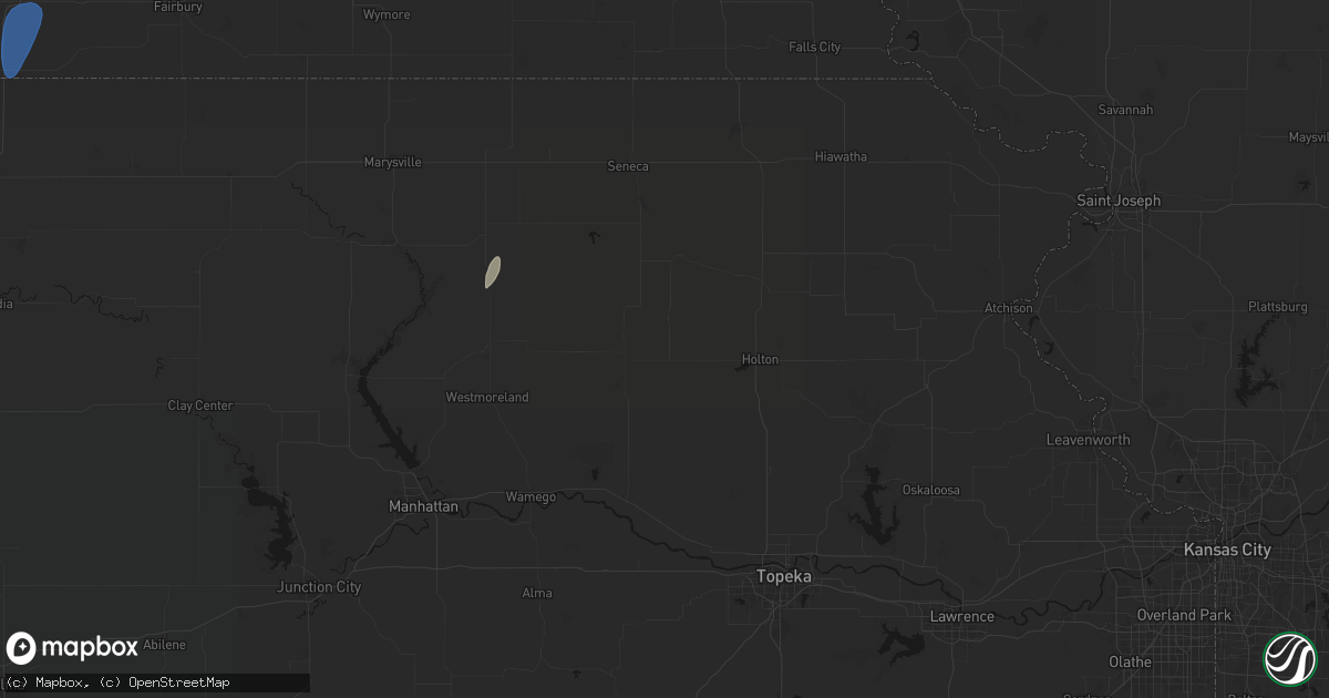 Hail map in Soldier, KS on May 30, 2026