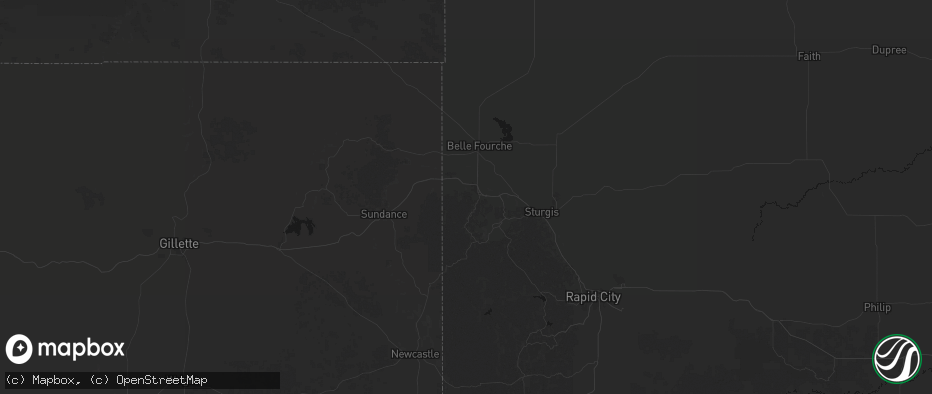 Hail map in Spearfish, SD on May 30, 2026